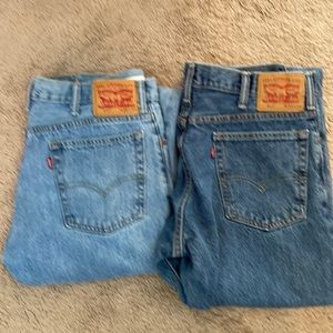 Men’s Levi’s.  Paid $40 for each pair. Size 34x34